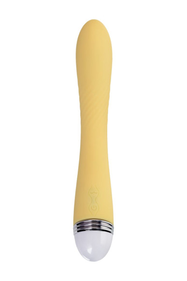 Желтый вибратор Calla - 22 см. Желтый вибратор Calla - 22 см.