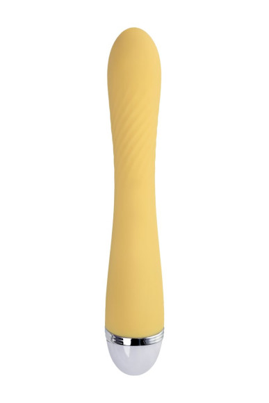 Желтый вибратор Calla - 22 см. Желтый вибратор Calla - 22 см.