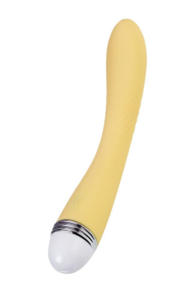 Желтый вибратор Calla - 22 см. Желтый вибратор Calla - 22 см.