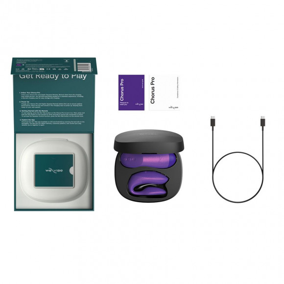 Фиолетовый вибратор для пар We-Vibe Chorus Pro