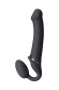 Черный безремневой вибрострапон Vibrating Bendable Strap-On - size L Черный безремневой вибрострапон Vibrating Bendable Strap-On - size L