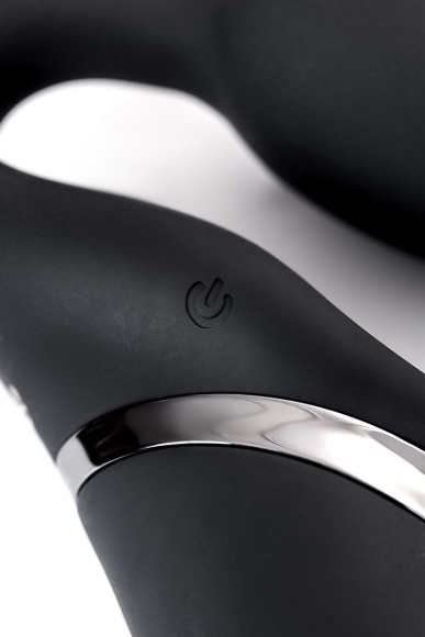 Черный безремневой вибрострапон Vibrating Bendable Strap-On - size L Черный безремневой вибрострапон Vibrating Bendable Strap-On - size L