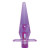Фиолетовая анальная пробка с вибрацией JAMMY JELLY VIBRATING ANAL PLUG - 11,5 см.