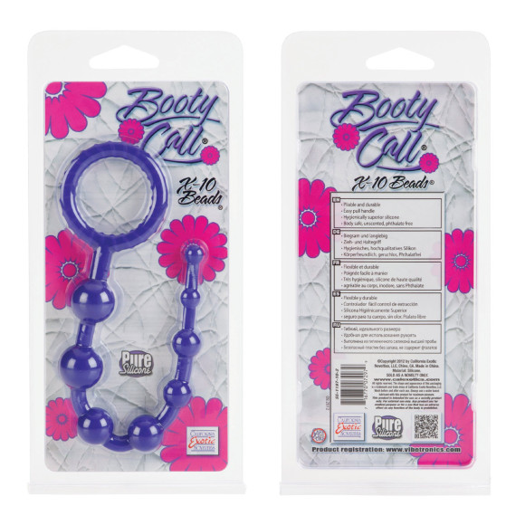 Фиолетовая силиконовая цепочка Booty Call X-10 Beads Фиолетовая силиконовая цепочка Booty Call X-10 Beads