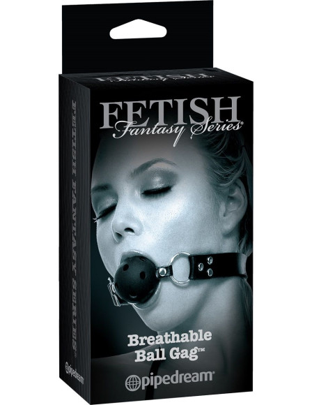 Черный кляп с дырочками Breathable Ball Gag Черный кляп с дырочками Breathable Ball Gag