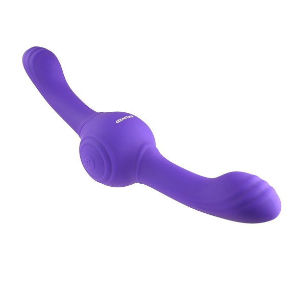 Фиолетовый двусторонний вибромассажер Our Gyro Vibe - 29,5 см. Фиолетовый двусторонний вибромассажер Our Gyro Vibe - 29,5 см.