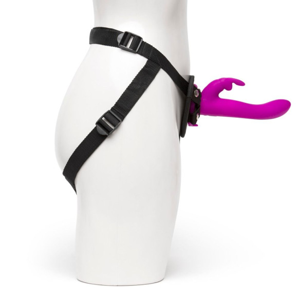 Лиловый страпон Rechargeable Vibrating Strap-On Harness Set - 17,6 см. Лиловый страпон Rechargeable Vibrating Strap-On Harness Set - 17,6 см.
