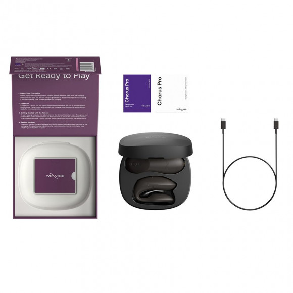 Черный вибратор для пар We-Vibe Chorus Pro Черный вибратор для пар We-Vibe Chorus Pro