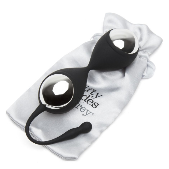 Черно-серебристые вагинальные шарики Inner Goddess Kegel Toner Balls Черно-серебристые вагинальные шарики Inner Goddess Kegel Toner Balls