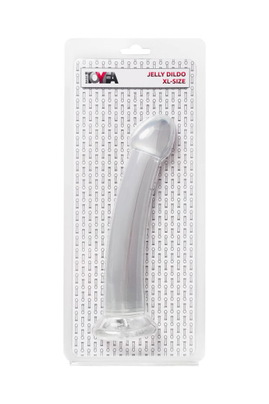 Прозрачный нереалистичный фаллоимитатор Jelly Dildo XL - 22 см. Прозрачный нереалистичный фаллоимитатор Jelly Dildo XL - 22 см.