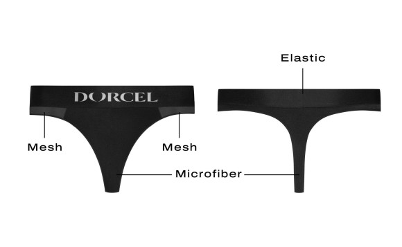 Черные трусики для ношения клиторального стимулятора Panty Lover - size M Черные трусики для ношения клиторального стимулятора Panty Lover - size M
