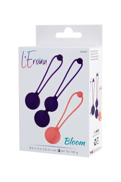 Набор из 3 вагинальных шариков BLOOM разного цвета Набор из 3 вагинальных шариков BLOOM разного цвета