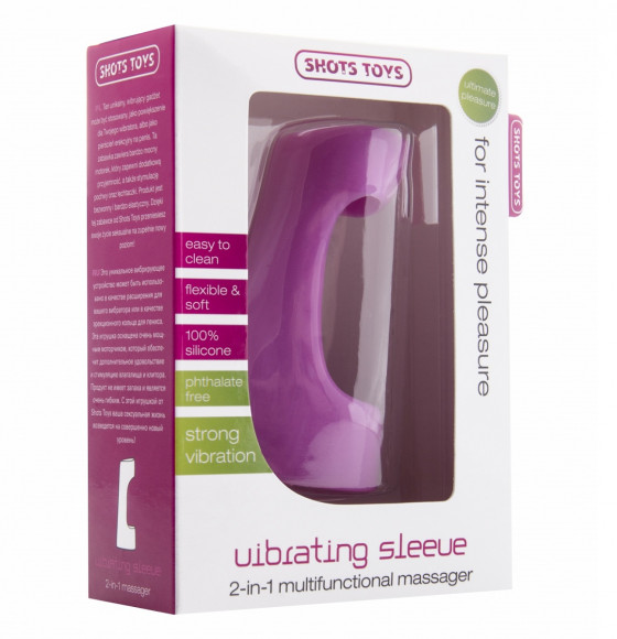 Розовая вибронасадка-эректор на пенис Vibrating Sleeve Розовая вибронасадка-эректор на пенис Vibrating Sleeve