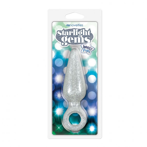 Прозрачная анальная пробка STARLIGHT G BOOTY POPS LARGE - 14 см. Прозрачная анальная пробка STARLIGHT G BOOTY POPS LARGE - 14 см.