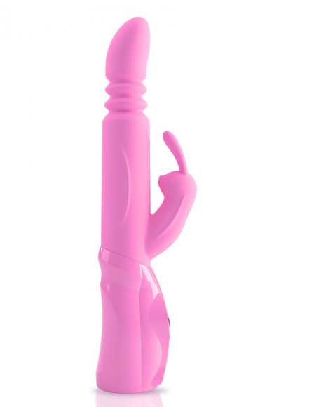 Розовый вибромассажёр с клиторальным зайчиком WOW! G-MOTION RABBIT - 26 см. Розовый вибромассажёр с клиторальным зайчиком WOW! G-MOTION RABBIT - 26 см.