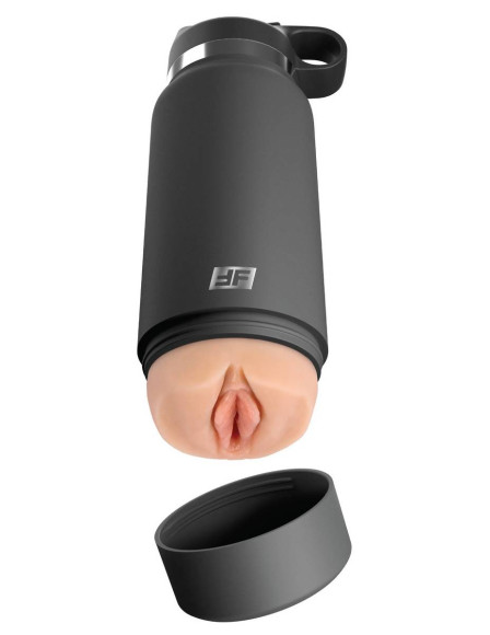Серый мастурбатор в виде бутылки F*ck Flask Серый мастурбатор в виде бутылки F*ck Flask