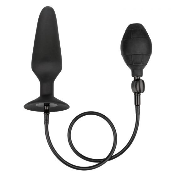Черная расширяющаяся анальная пробка XL Silicone Inflatable Plug - 16 см. Черная расширяющаяся анальная пробка XL Silicone Inflatable Plug - 16 см.