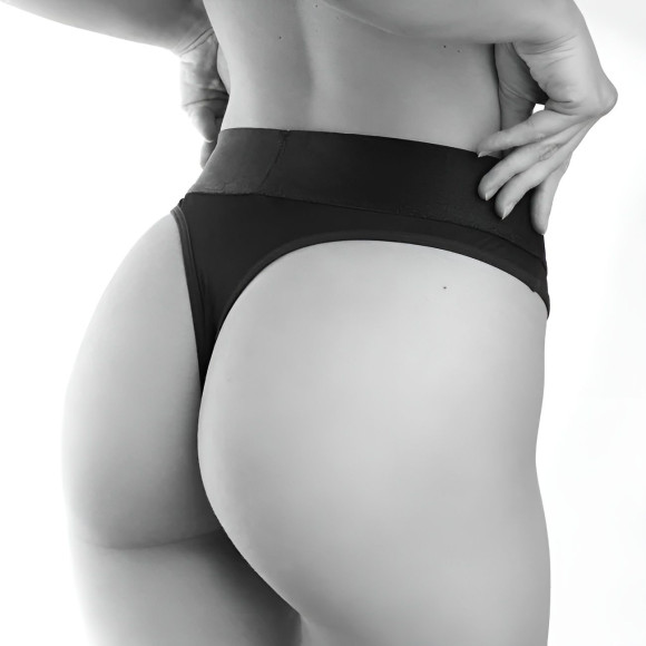 Черные трусики для ношения клиторального стимулятора Panty Lover - size L Черные трусики для ношения клиторального стимулятора Panty Lover - size L