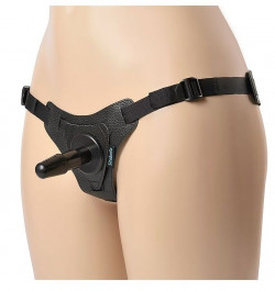 Чёрные трусики с плугом HARNESS Trapper - размер XS-M Чёрные трусики с плугом HARNESS Trapper - размер XS-M