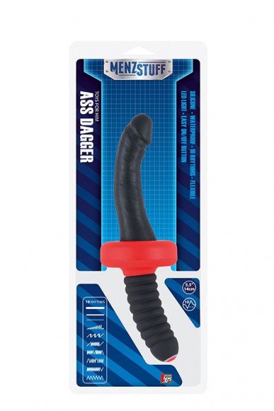 Двусторонний анальный вибромассажёр MENZSTUFF ASS DAGGER COCK - 26 см. Двусторонний анальный вибромассажёр MENZSTUFF ASS DAGGER COCK - 26 см.