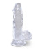 Прозрачный фаллоимитатор King Cock Clear 5  Cock with Balls - 15,2 см.