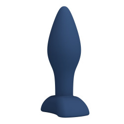 Синяя анальная пробка Bulb Plug - 10,5 см.