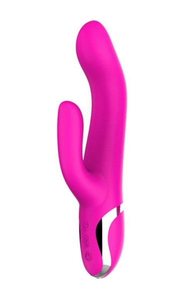 Розовый вибратор-кролик NAGHI NO.43 RECHARGEABLE DUO VIBRATOR - 23 см. Розовый вибратор-кролик NAGHI NO.43 RECHARGEABLE DUO VIBRATOR - 23 см.