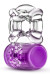 Фиолетовое эрекционное виброкольцо Pleaser Rechargeable C-Ring