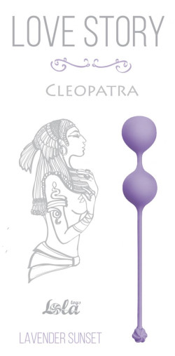 Сиреневые вагинальные шарики Cleopatra Lavender Sunset Сиреневые вагинальные шарики Cleopatra Lavender Sunset