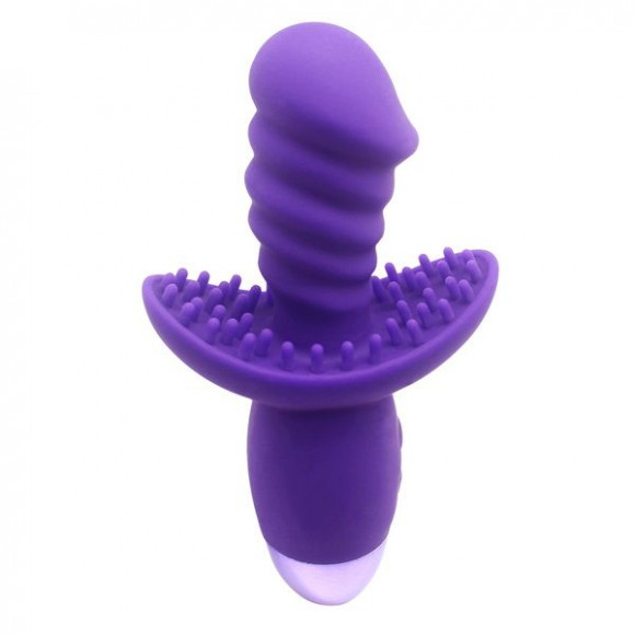 Фиолетовый вибратор INDULGENCE Rechargeable Wild Ride - 16,5 см. Фиолетовый вибратор INDULGENCE Rechargeable Wild Ride - 16,5 см.