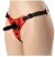 Красно-чёрные трусики с плугом HARNESS Trapper - размер M-XL