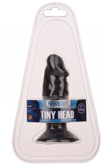 Чёрный анальный фаллос MENZSTUFF TINY HEAD - 13 см. Чёрный анальный фаллос MENZSTUFF TINY HEAD - 13 см.