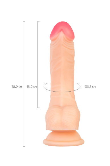 Телесный фаллоимитатор Nash - 18 см. Телесный фаллоимитатор Nash - 18 см.