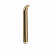 Золотистый вибратор с загнутым кончиком 5-Function Precious Metal Slims Slender G s - 14 см.