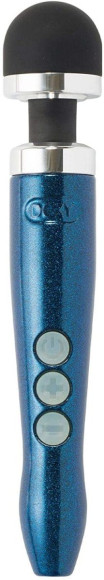 Синий беспроводной вибратор Doxy Die Cast 3R Rechargeable Wand - 28 см. Синий беспроводной вибратор Doxy Die Cast 3R Rechargeable Wand - 28 см.