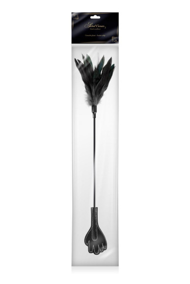 Двусторонний стек-щекоталка Sweet Caress Feather Whip - 58 см. Двусторонний стек-щекоталка Sweet Caress Feather Whip - 58 см.