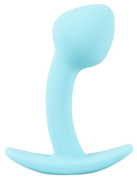 Голубая анальная втулка Mini Butt Plug - 7,1 см. Голубая анальная втулка Mini Butt Plug - 7,1 см.