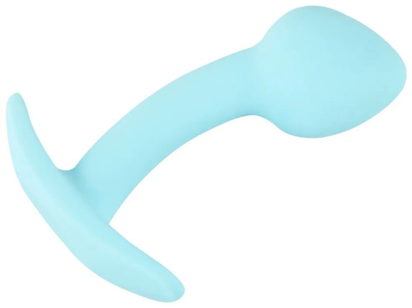 Голубая анальная втулка Mini Butt Plug - 7,1 см. Голубая анальная втулка Mini Butt Plug - 7,1 см.