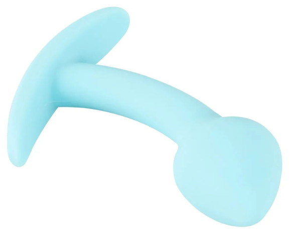 Голубая анальная втулка Mini Butt Plug - 7,1 см. Голубая анальная втулка Mini Butt Plug - 7,1 см.