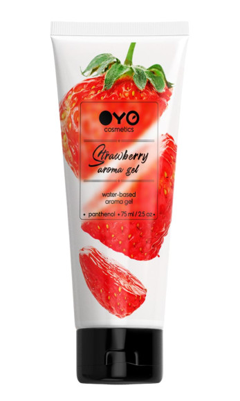Лубрикант на водной основе OYO Aroma Gel Strawberry с ароматом клубники - 75 мл. Лубрикант на водной основе OYO Aroma Gel Strawberry с ароматом клубники - 75 мл.