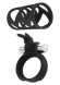 Набор чёрных насадок TICKLER BUNNY RING SET Набор чёрных насадок TICKLER BUNNY RING SET