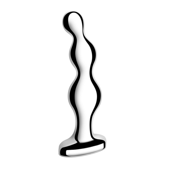 Стальной анальный фаллоимитатор для простаты Stainless Steel Anal Beads - 13 см. Стальной анальный фаллоимитатор для простаты Stainless Steel Anal Beads - 13 см.