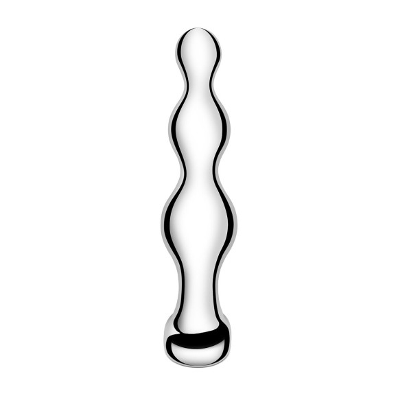 Стальной анальный фаллоимитатор для простаты Stainless Steel Anal Beads - 13 см. Стальной анальный фаллоимитатор для простаты Stainless Steel Anal Beads - 13 см.