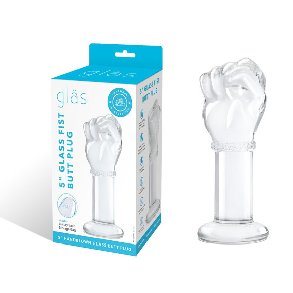 Стеклянный плаг в форме сжатой в кулак руки 5’’ Glass Fist Butt Plug - 13 см. Стеклянный плаг в форме сжатой в кулак руки 5’’ Glass Fist Butt Plug - 13 см.