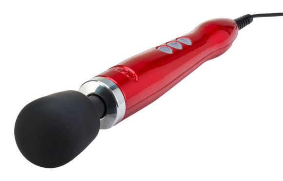 Красный жезловый вибратор Doxy Die Cast Wand Massager Красный жезловый вибратор Doxy Die Cast Wand Massager