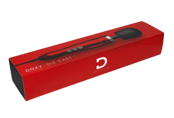 Красный жезловый вибратор Doxy Die Cast Wand Massager Красный жезловый вибратор Doxy Die Cast Wand Massager