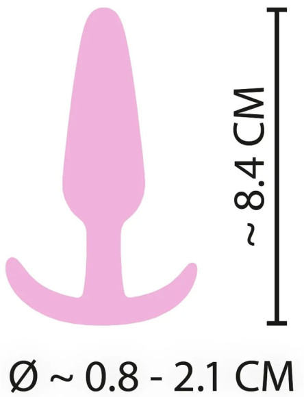 Розовая анальная втулка Mini Butt Plug - 8,4 см. Розовая анальная втулка Mini Butt Plug - 8,4 см.
