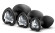 Набор из 3 черных пробок с прозрачным кристаллом-сердечком Bling Plugs Training Kit Набор из 3 черных пробок с прозрачным кристаллом-сердечком Bling Plugs Training Kit