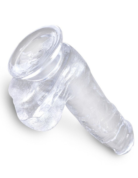 Прозрачный фаллоимитатор King Cock Clear 6 Cock with Balls - 17,8 см. Прозрачный фаллоимитатор King Cock Clear 6 Cock with Balls - 17,8 см.