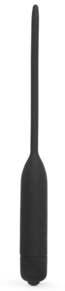 Черный уретральный виброплаг Silicone Vibrating Urethral Dilator - 21 см. Черный уретральный виброплаг Silicone Vibrating Urethral Dilator - 21 см.